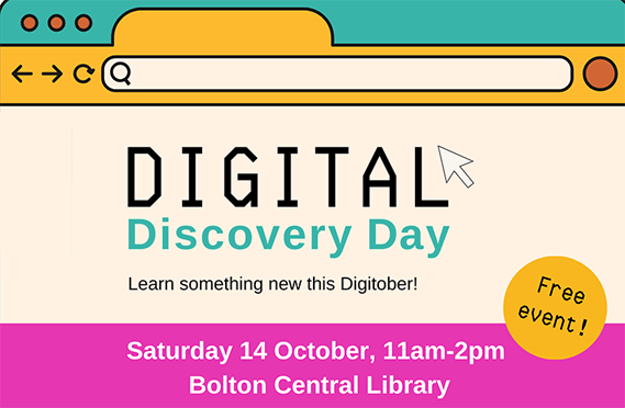 Digital discovery event on 14 October 2023 at Central Library