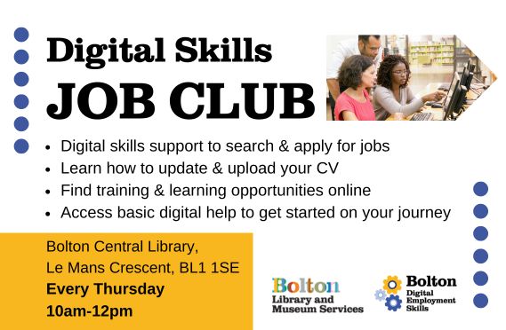 Graphic advertising digital skills job club